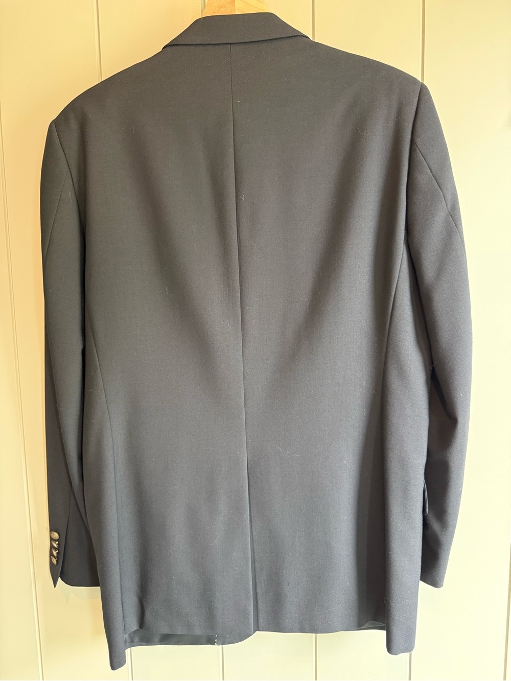 Club Room Charter Club Sport Coat 42L Tall Navy Blue Wool Blazer - Picture 3 of 11